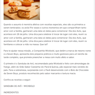 Preparo salgado e doce para o Dia dos Avós – AgitoSP