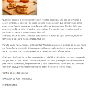 Preparo salgado e doce para o Dia dos Avós – AgitoSP