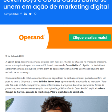 Seven Boys e CB da Casas Bahia se unem em ação de marketing digital – Promoview – Online