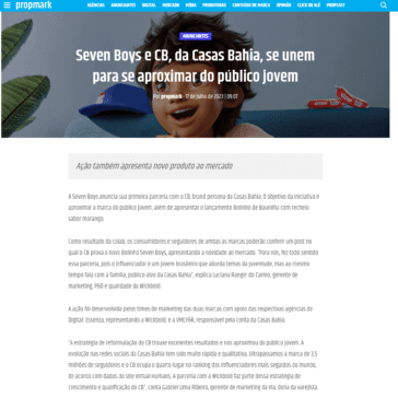 Seven e CB, da Casas Bahia, se unem para se aproximar do público jovem – PropMark