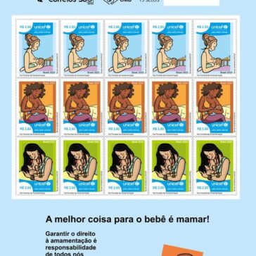 Correios e UNICEF lançam selos comemorativos em homenagem a Semana Mundial de Aleitamento Materno
