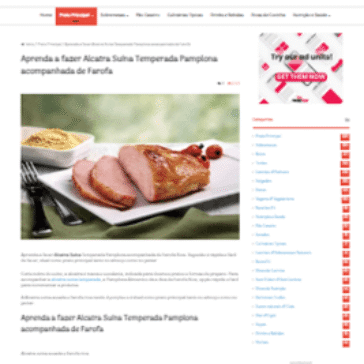 Aprenda a fazer Alcatra Suína Temperada Pamplona acompanhada de Farofa – Receitas e Dicas do Chef