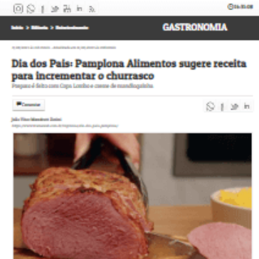 Dia dos Pais: Pamplona Alimentos sugere receita para incrementar o churrasco – Gazeta da Semana