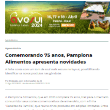 Comemorando 75 anos, Pamplona Alimentos apresenta novidades – Suinocultura Industrial