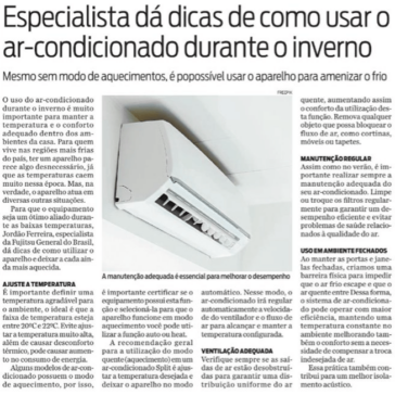 Especialista dá dicas de como usar o ar-condicionado durante o inverno – O Dia