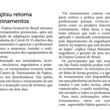 Fujitsu retoma treinamentos – Revista Abrava