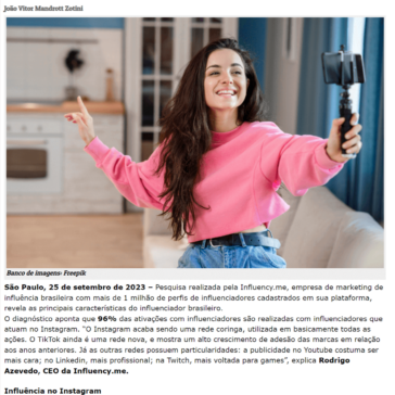 Pesquisa revela o perfil dos influenciadores brasileiros – Gazeta da Semana