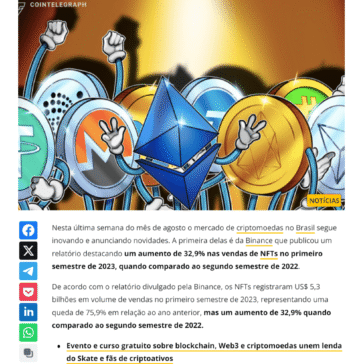 Noticias Cripto: Ripio fecha parceira com Algorand, novidades na Binance, Novadax, Bitybank, Bitso, CoinEx e ABCripto – Cointelegraph