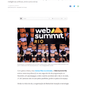 Dia 2 do Web Summit Rio: confira os destaques de hoje no festival – Época Negócios