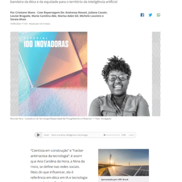#100DaInovação: como Nina da Hora une ética, inteligência e tecnologia – Época Negócios