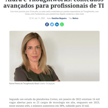 Alura e Thoughtworks: conteúdos avançados para profissionais de TI – O Povo