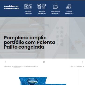 Pamplona amplia portfólio com Polenta Palito congelada – Ycar