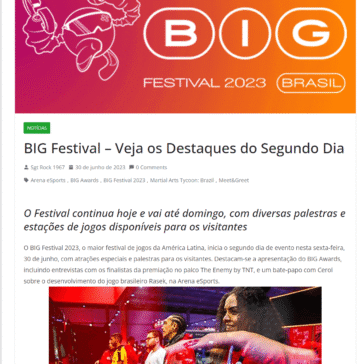 BIG Festival – Veja os Destaques do Segundo Dia – Nós Nerds