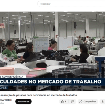 Dificuldade da inserção de pessoas com deficiência no mercado de trabalho – TV Barriga Verde (BAND)