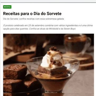 Receitas para o Dia do Sorvete – AgitoSP