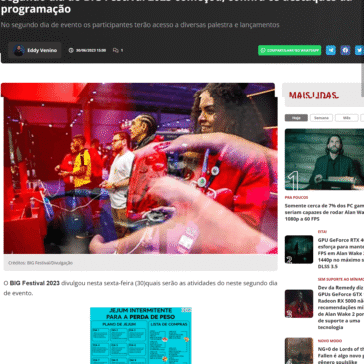 Segundo dia do BIG Festival 2023 começou; confira os destaques da programação – Adrenaline