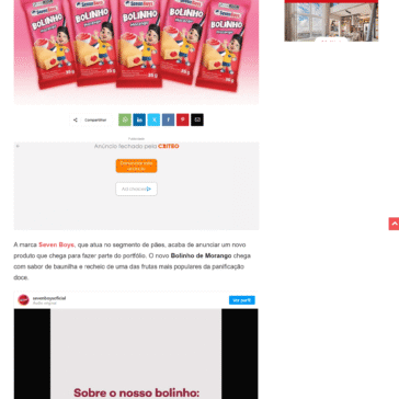 Seven Boys lança Bolinho de Morango – Geek Publicitário
