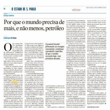 Por que o mundo precisa de mais, e não menos, petróleo – O Estado de São Paulo