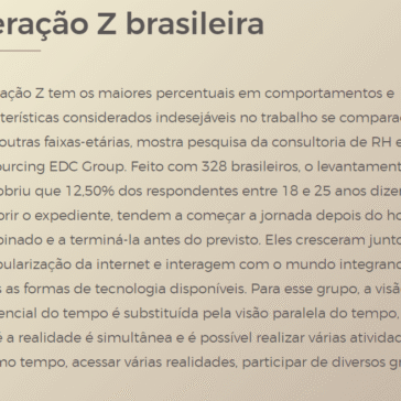 Geração Z brasileira – Folha vitória
