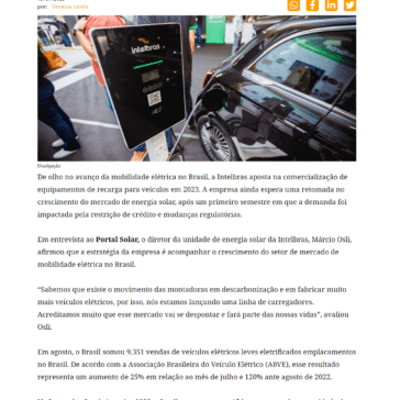 Intelbras aposta em carregadores para veículos elétricos – Portal Solar