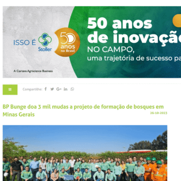 BP Bunge doa 3 mil mudas a projeto de formação de bosques em Minas Gerais – Cana Online