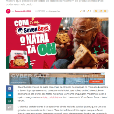 Campanha de Natal: Seven Boys mostra interesse dos jovens em panettones – Abc da Comunicação