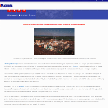 Com uso de inteligência artificial, iSystems proporciona ganhos na – EAE Máquinas – Online