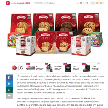 Panettones 2023: Wickbold apresenta portfólio com dez sabores – Abc da Comunicação