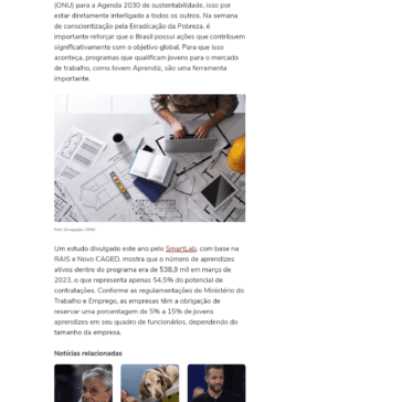 Programa Jovem Aprendiz apoia combate à desigualdade social – Terra