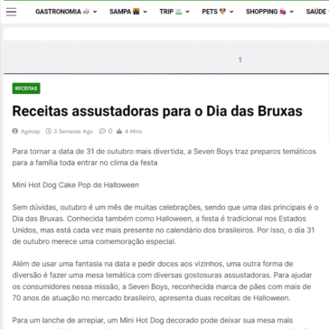 Receitas assustadoras para o Dia das Bruxas – AgitoSP