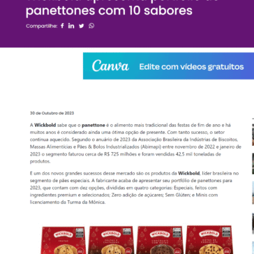 Wickbold apresenta portfólio de panettones com 10 sabores – Promoview – Online