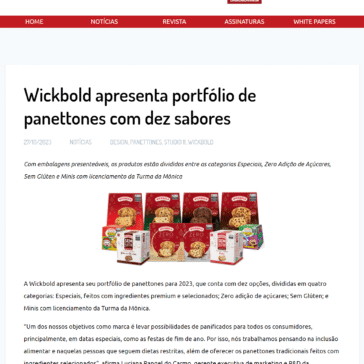 Wickbold apresenta portfólio de panettones com dez sabores – EmbalagemMarca