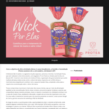 Wickbold patrocina corrida do Instituto Protea pela conscientização sobre o câncer de mama – JW news