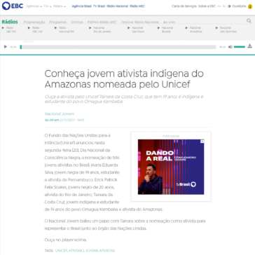 Conheça jovem ativista indígena do Amazonas nomeada pelo Unicef – Agência Brasil