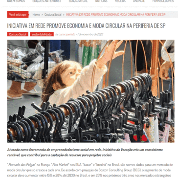 Iniciativa em rede promove economia e moda circular na periferia de SP – Costura Perfeita