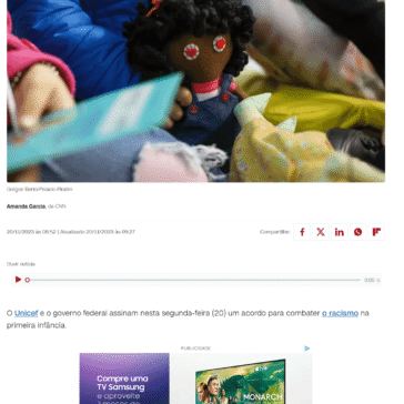Programa vai capacitar pessoas contra o racismo na primeira infância, diz Unicef – CNN Online (Brasil)