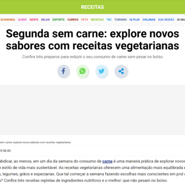 Segunda sem carne: explore novos sabores com receitas vegetarianas – IG