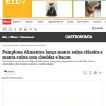 Pamplona Alimentos lança manta suína clássica e manta suína com cheddar e bacon – Gazeta da Semana