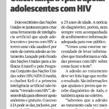 Unicef lança lA para apoiar adolescentes com HIV – O Liberal – Belém