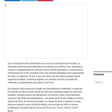 Mercado de PCs registra declínio de 6,3% em 2023 – Meio & Negócio