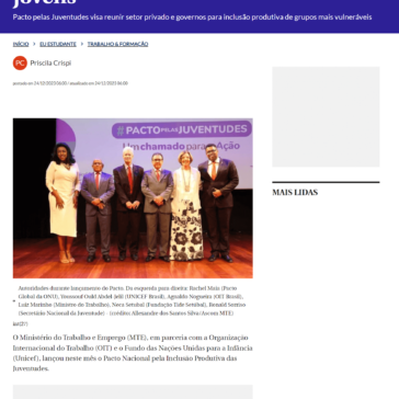 Brasil assina pacto global para promoção da empregabilidade entre jovens – Correio Braziliense