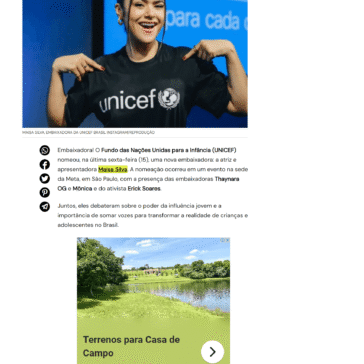 Maisa Silva é nomeada embaixadora do UNICEF no Brasil Capricho