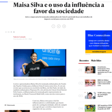 Maisa Silva e o uso influência a favor da sociedade – Meio e Mensagem