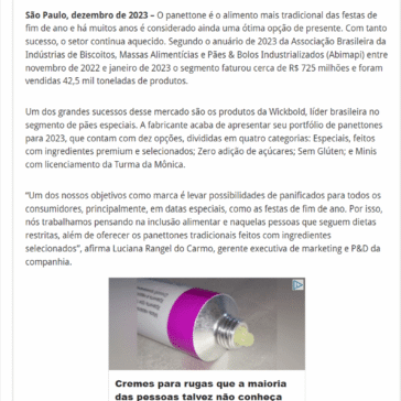 Panettones 2023: Wickbold apresenta portfólio com dez sabores – 2A + Alimentos