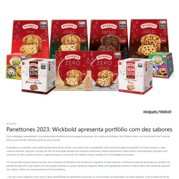 Panettones 2023: Wickbold apresenta portfólio com dez sabores – Portal Fator Brasil