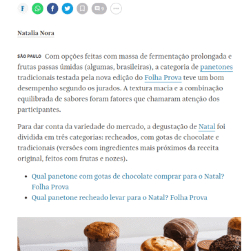 Folha Prova: panetones tradicionais têm textura macia e sabor equilibrado – Folha de S.Paulo