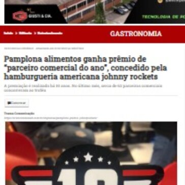 Pamplona alimentos ganha prêmio de “parceiro comercial do ano”, concedido pela hamburgueria americana johnny rockets	– Itaquera em Notícias