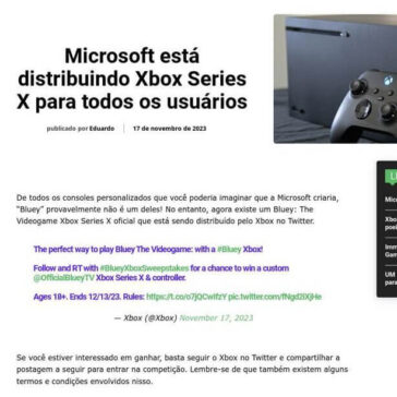 Microsoft está distribuindo Xbox Series X para todos os usuários – Meu Xbox