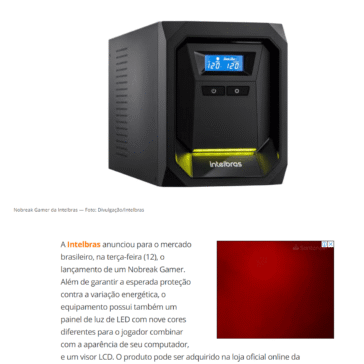 Nobreak gamer? Intelbras lança modelo com luzes coloridas – Tech tudo