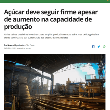 Açúcar deve seguir firme apesar de aumento na capacidade de produção – Revista Globo Rural Online